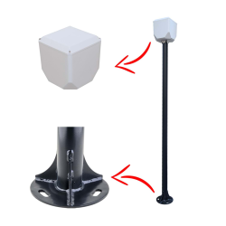 Kamerakutusu Trk-150+154 1,5 Metre Metal Kamera Direği Siyah ( Trk-154 Dahil )